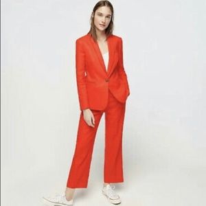 ⚡️J.Crew Sunset Red Linen Parker Blazer